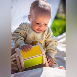 Lovevery Montessori Wooden Spinning Rainbow Drum The Senser Play Kit Months 5-6